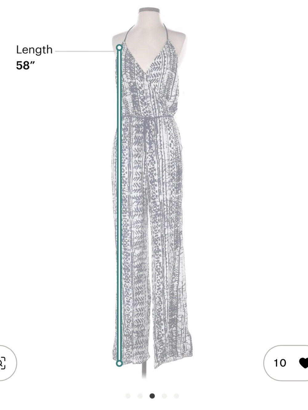 SAYLOR halter jumpsuit, size S, EUC. Perfect for summer! - Picture 4 of 6